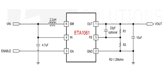 ETA(钰泰)的ETA1061S2G系统框图