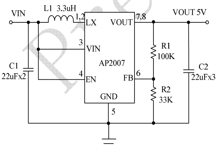 chipown(芯朋微电子)的AP2007SPER系统框图