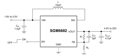 SGMICRO(圣邦微)的SGM6602-9YTDI6G/TR系统框图