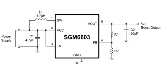 SGMICRO(圣邦微)的SGM6603-3.3YN6G/TR系统框图