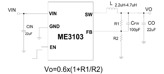 MICRONE(南京微盟)的ME3103AM5G系统框图