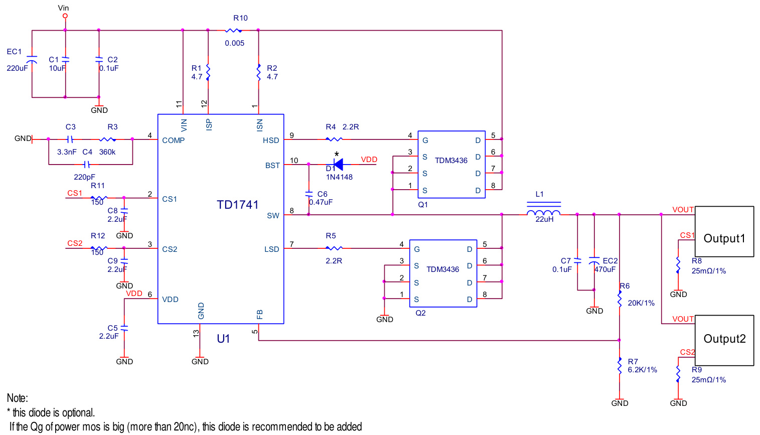 Techcode(泰德)的TD1741系统框图