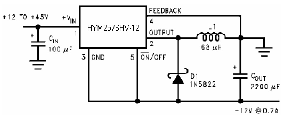 HAOYU(昊昱)的HYM2576S-12系统框图