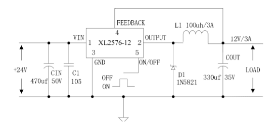 XLSEMI(芯龙)的XL2576T-5.0E1系统框图