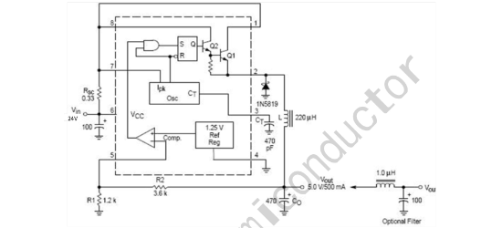 JSMSEMI(杰盛微)的MC34063ADR2G-JSM系统框图