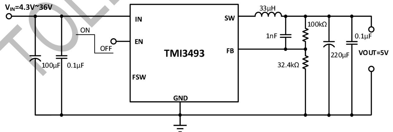 TMI(拓尔微)的TMI3493系统框图