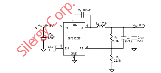 Silergy(矽力杰)的SY8120B1ABC系统框图
