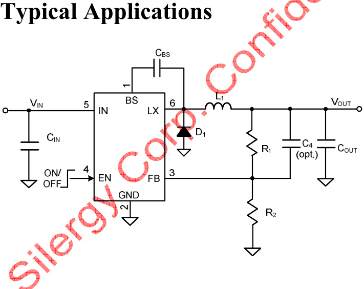 Silergy(矽力杰)的SY8401ABC系统框图
