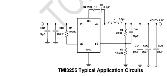 TMI(拓尔微)的TMI3255系统框图