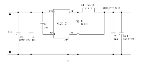 XLSEMI(芯龙)的XL2013E1系统框图