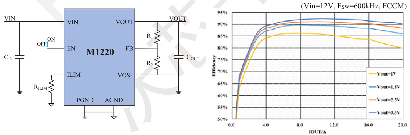 iModule(沃芯)的M1220DQEE系统框图