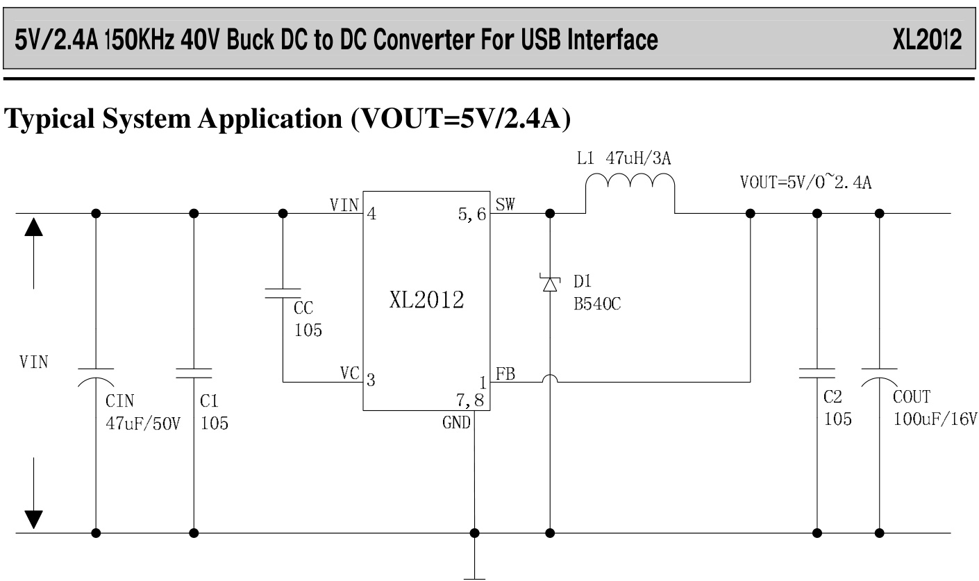 XLSEMI(芯龙)的XL2012E1系统框图