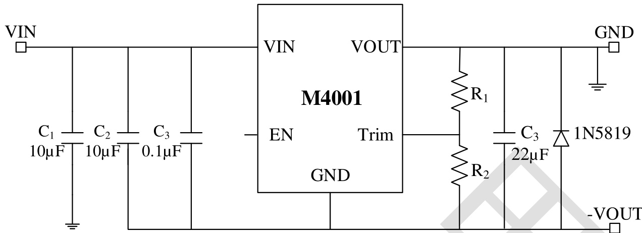 iModule(沃芯)的M4001DLCC-5V系统框图