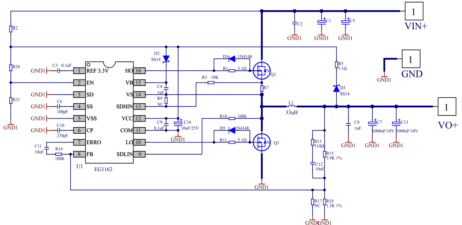 EG(屹晶微)的EG1162系统框图