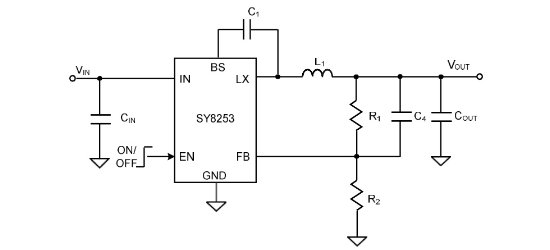 Silergy(矽力杰)的SY8253ADC系统框图