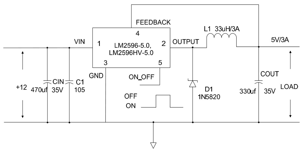 Slkor(萨科微)的LM2596SX-5.0系统框图