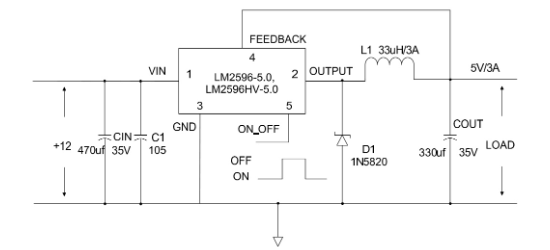 Slkor(萨科微)的LM2596SX-5.0系统框图