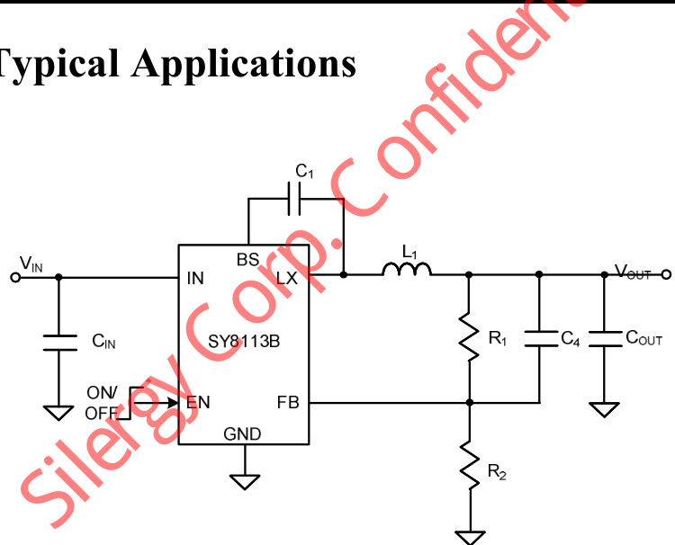 Silergy(矽力杰)的SY8113BADC系统框图