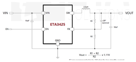 ETA(钰泰)的ETA3425D2G系统框图