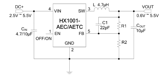 HEXIN(禾芯微)的HX1001-KEC系统框图