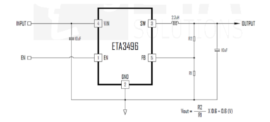 ETA(钰泰)的ETA3496S2F系统框图