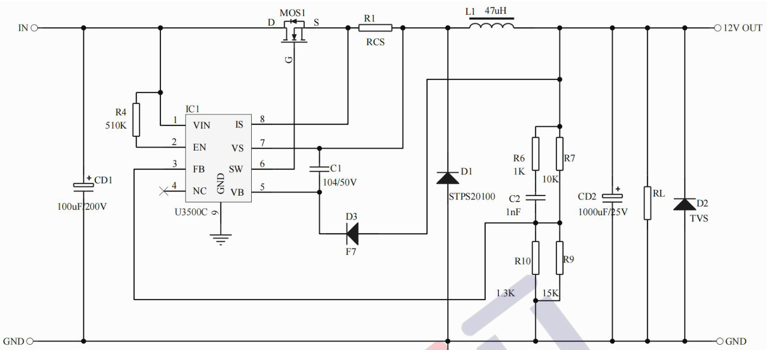 UNI-SEMIC(宇力半导体)的U3500C系统框图