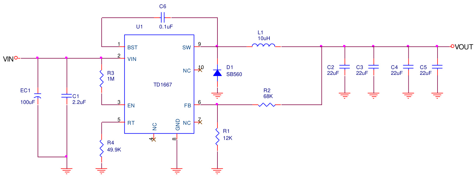 Techcode(泰德)的TD1667系统框图