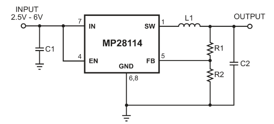 MPS(芯源)的MP28114DG-LF-Z系统框图