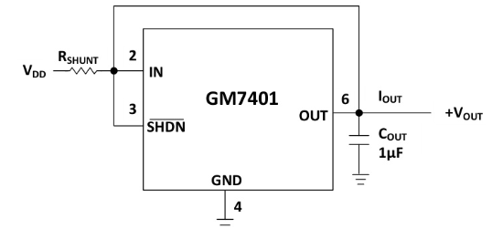 GONGMOSEMI(共模半导体)的GM7401ARZ-1.25-R7系统框图