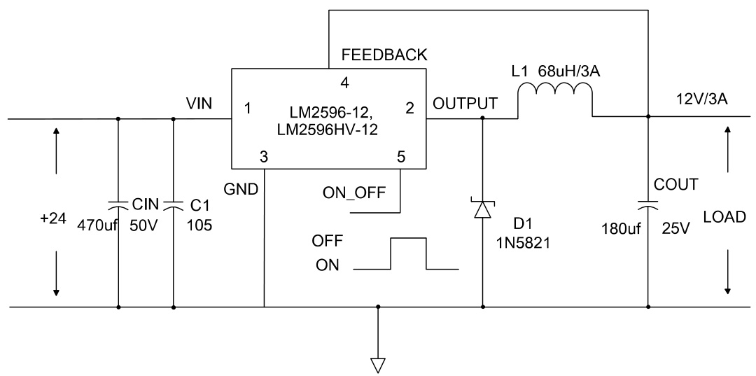 Slkor(萨科微)的LM2596S-12系统框图