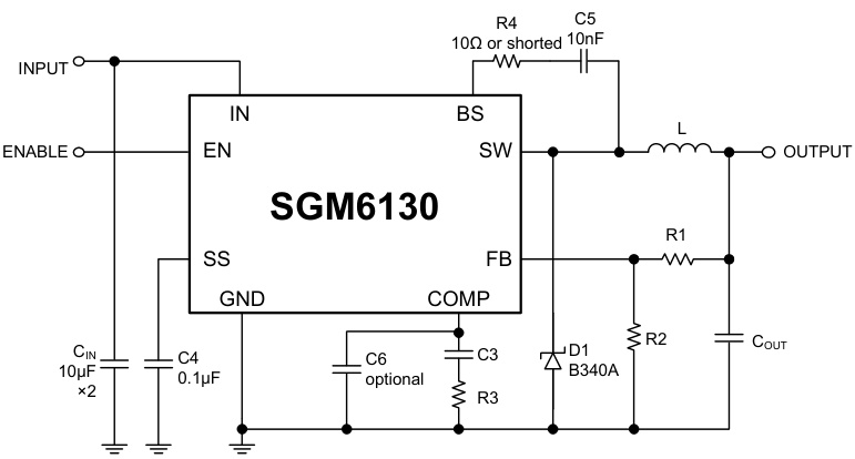 SGMICRO(圣邦微)的SGM6130YPS8G/TR系统框图