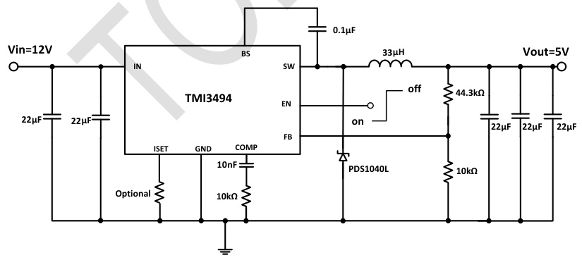TMI(拓尔微)的TMI3494系统框图