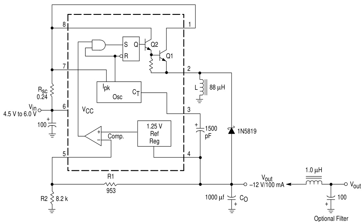 HXY MOSFET(华轩阳电子)的HMC33063ADR系统框图