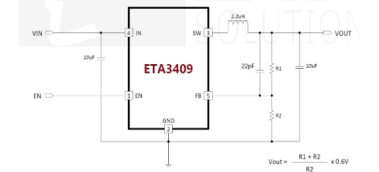 ETA(钰泰)的ETA3409S2F系统框图