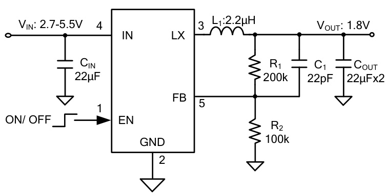 Silergy(矽力杰)的SY8089AAAC系统框图