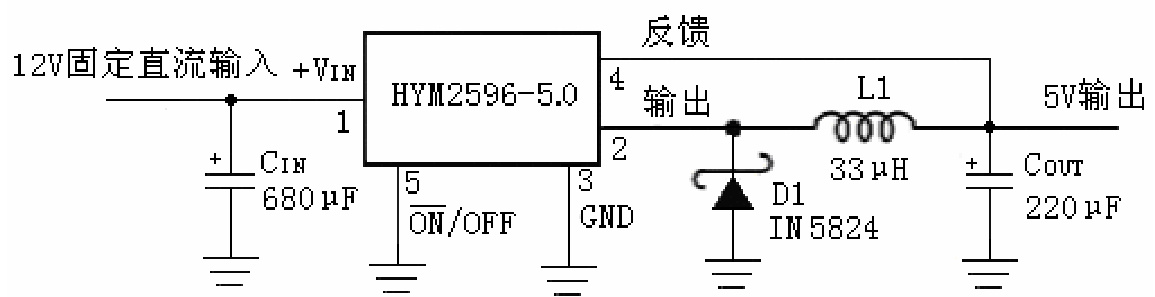 HAOYU(昊昱)的HYM2596S-ADJ系统框图