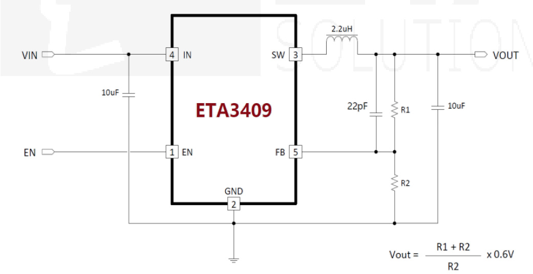 ETA(钰泰)的ETA3409S2F系统框图
