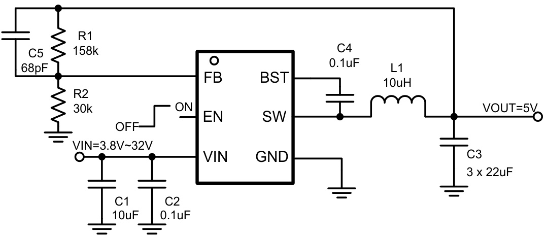 SCT(芯洲科技)的SCT2322TVBR系统框图