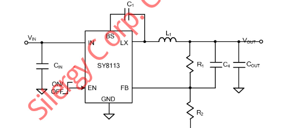 Silergy(矽力杰)的SY8113ADC系统框图