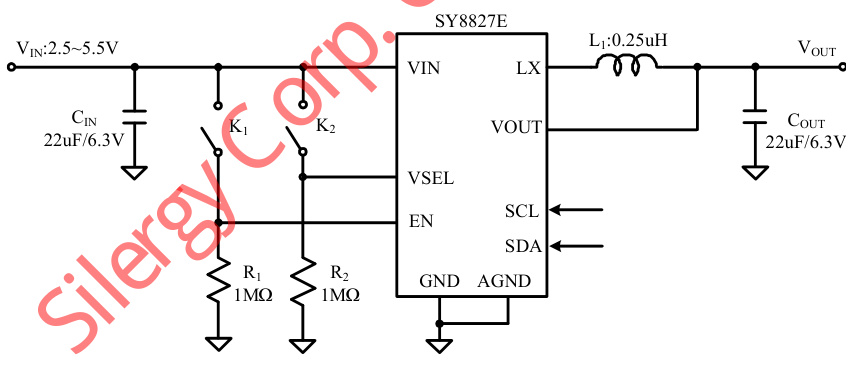 Silergy(矽力杰)的SY8827EPKC系统框图