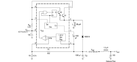 HXY MOSFET(华轩阳电子)的HMC33063ADR系统框图