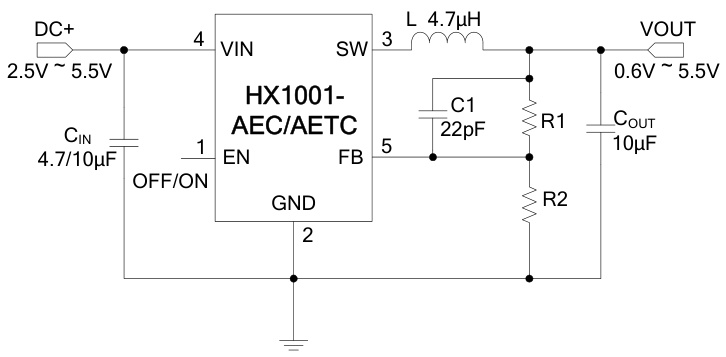 HEXIN(禾芯微)的HX1001-KEC系统框图