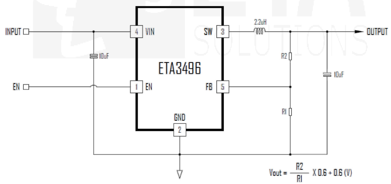ETA(钰泰)的ETA3496S2F系统框图