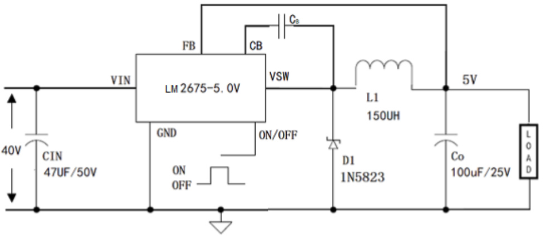 UMW(友台半导体)的LM2675M-ADJ(UMW)系统框图