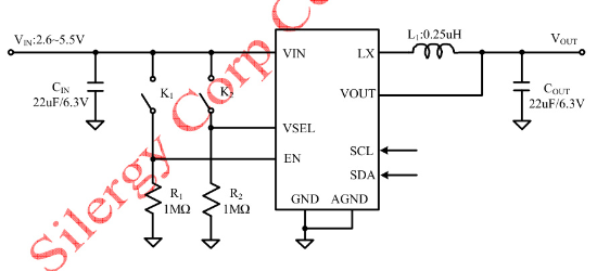 Silergy(矽力杰)的SYR827PKC系统框图