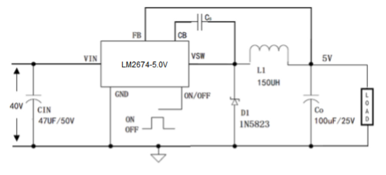 UMW(友台半导体)的LM2674M-5.0(UMW)系统框图