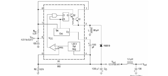 MSKSEMI(美森科)的MC34063ADR2G(MS)系统框图