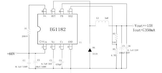 EG(屹晶微)的EG1182系统框图