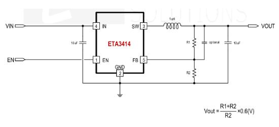 ETA(钰泰)的ETA3414S2F系统框图