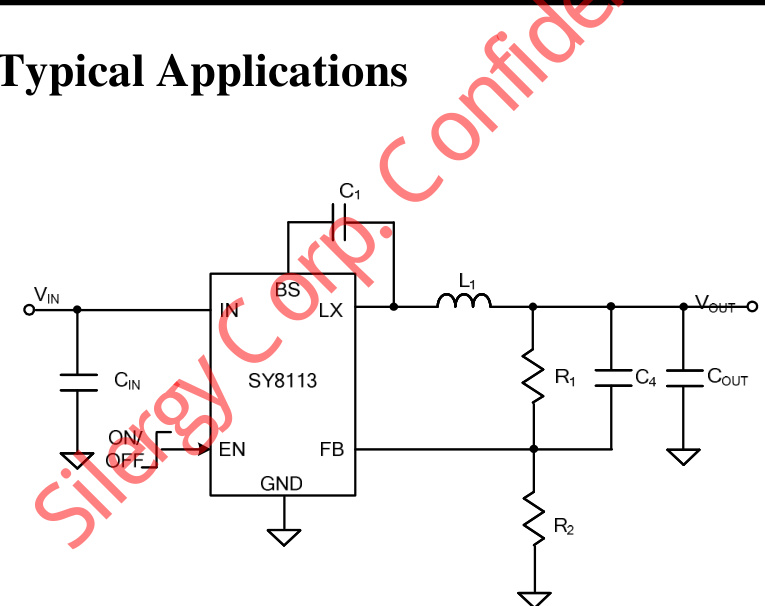 Silergy(矽力杰)的SY8113ADC系统框图